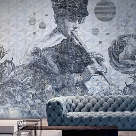 Blue Melody contemporary wallpapers