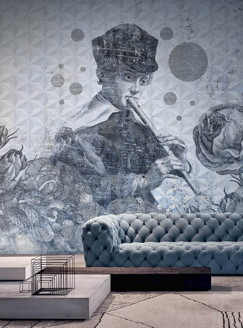 Blue Melody contemporary wallpapers