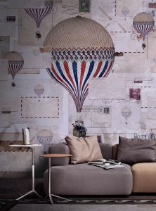 Par Avion contemporary wallpaper