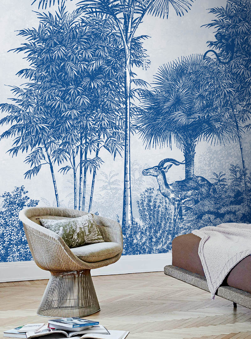 Palmetto contemporary wallpaper