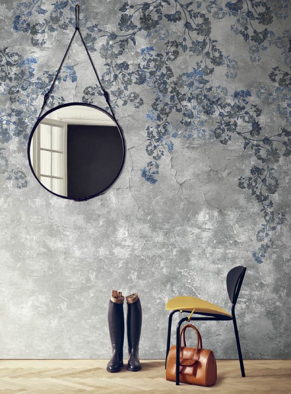 Blossom in Blue modern wallpaper